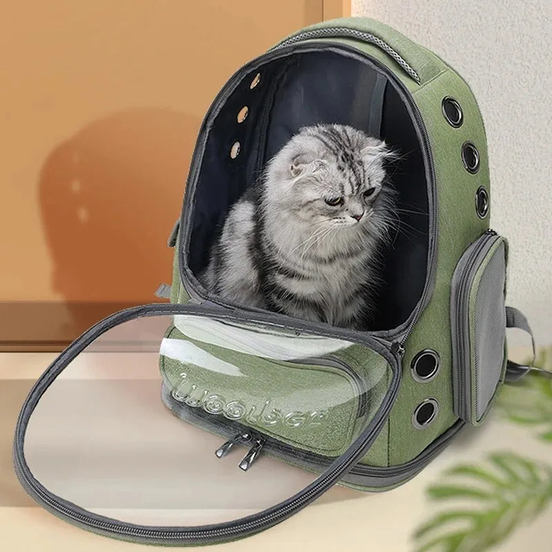 Velvetail™ TravelPaws – Portable Cat Backpack for Safe & Comfy Adventures