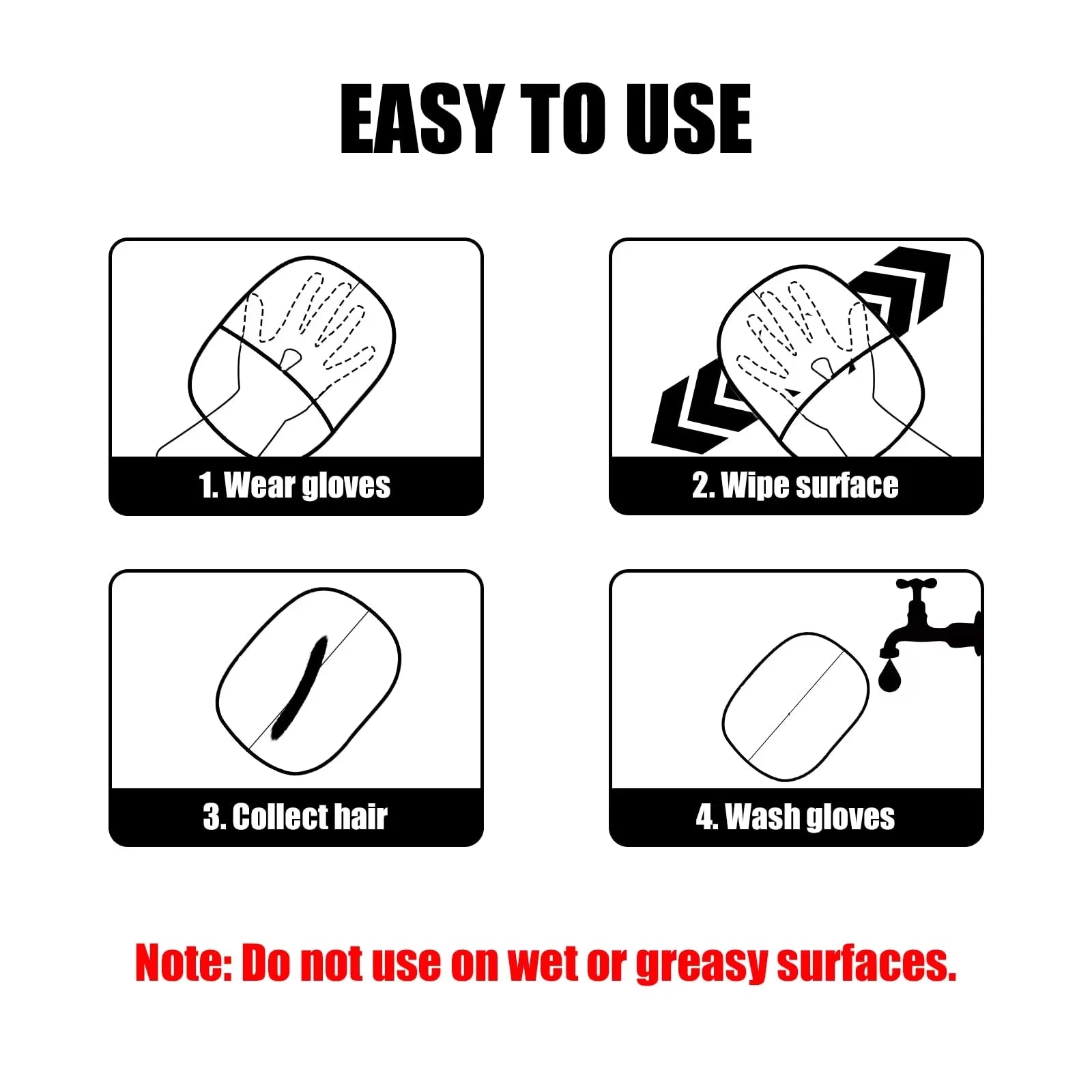 Velvetail⢠CleanSweep Fur Gloves