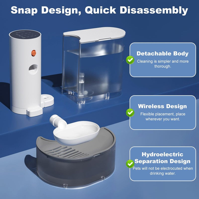 Velvetail™ StreamFlow – Smart Self-Cleaning Pet Water Fountain with Long-Lasting Battery