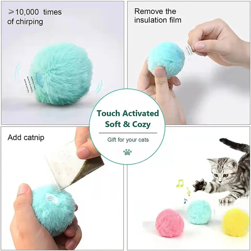Velvetail™ MeowMotion – Rechargeable Smart Ball for Curious Paws
