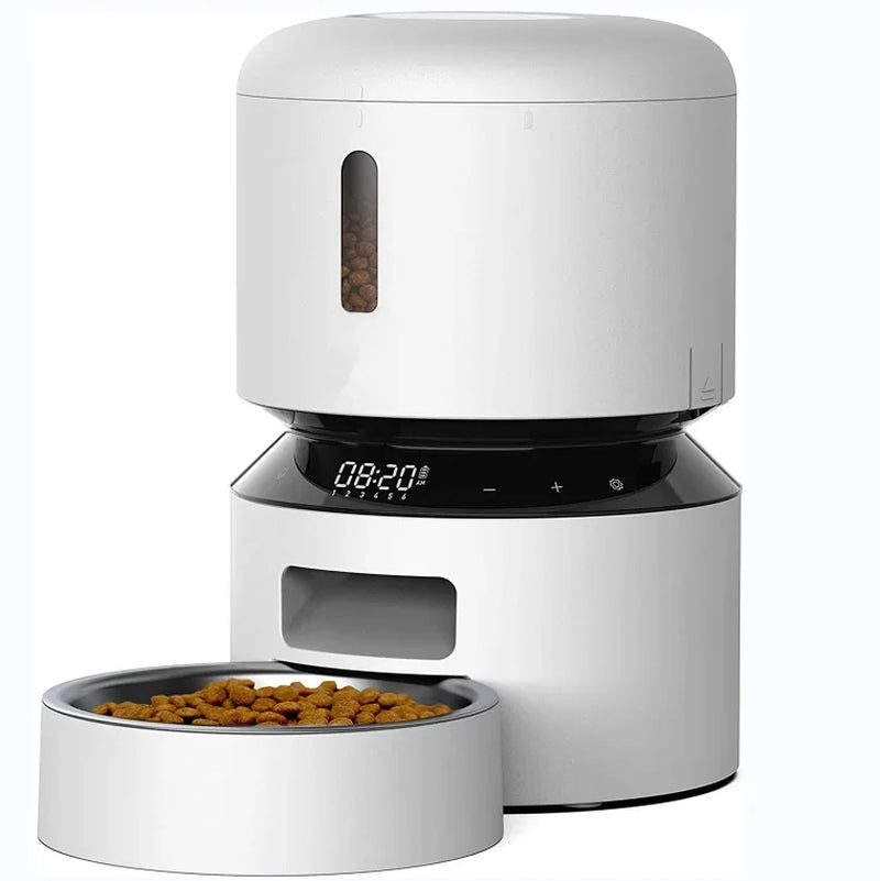 Velvetail™ MealMate – Automatic Triple Feeder with Stainless Steel Bowls & LCD Timer