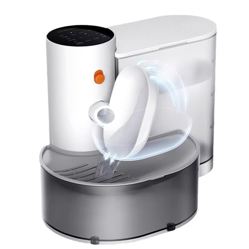 Velvetail™ StreamFlow – Smart Self-Cleaning Pet Water Fountain with Long-Lasting Battery