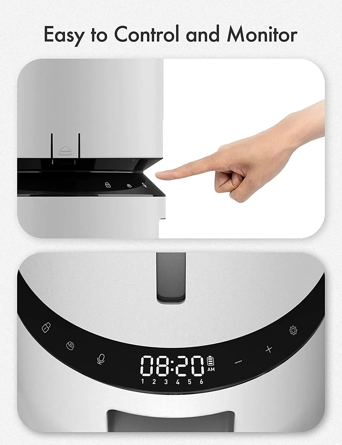 Velvetail™ MealMate – Automatic Triple Feeder with Stainless Steel Bowls & LCD Timer